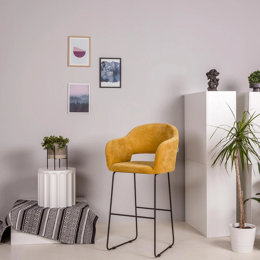 Кресло Бар Oscar Жёлт/ЛинкЗолот - фото 6