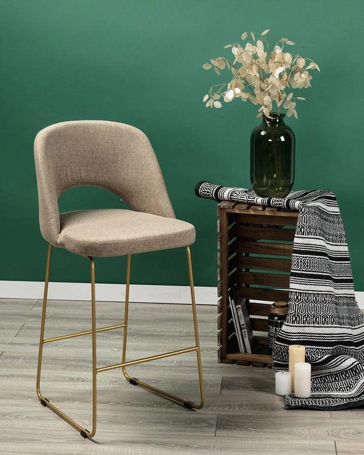 Кресло полубар Lars Браун/ЛинкЗолот - фото 9