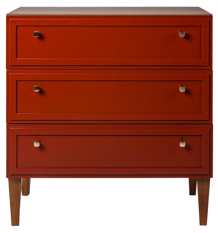 Комод 3 ящика Norton кармин - фото 3