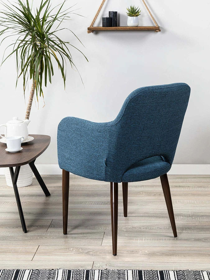 Кресло Ledger БлюАрт/ТОрех - фото 11