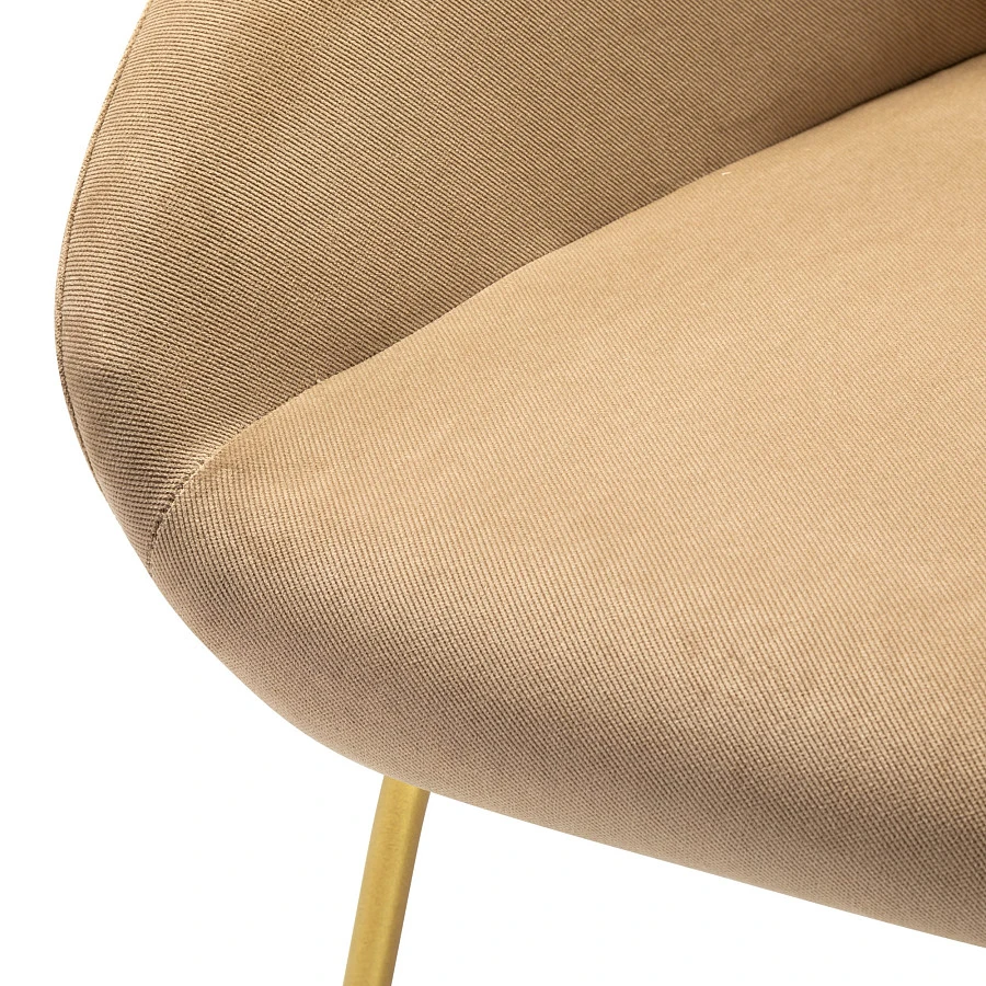 Кресло Kent Diag beige/Линк золото - фото 5