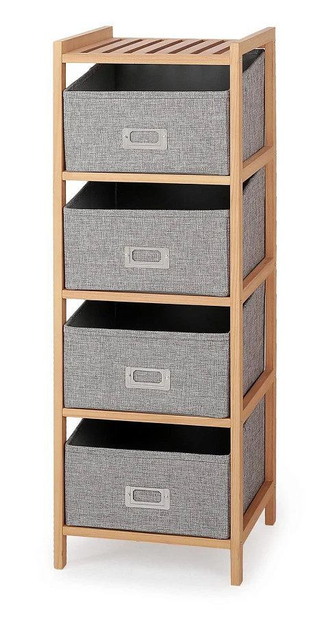 Стеллаж  REG-10 (натуральный/серый)