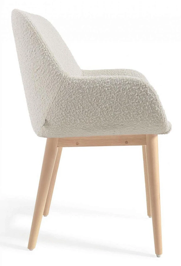 Стул Konna белый/ массив ясеня - фото 3