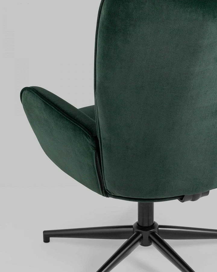 Кресло Филадельфия велюр изумрудный ножка черная - фото 7