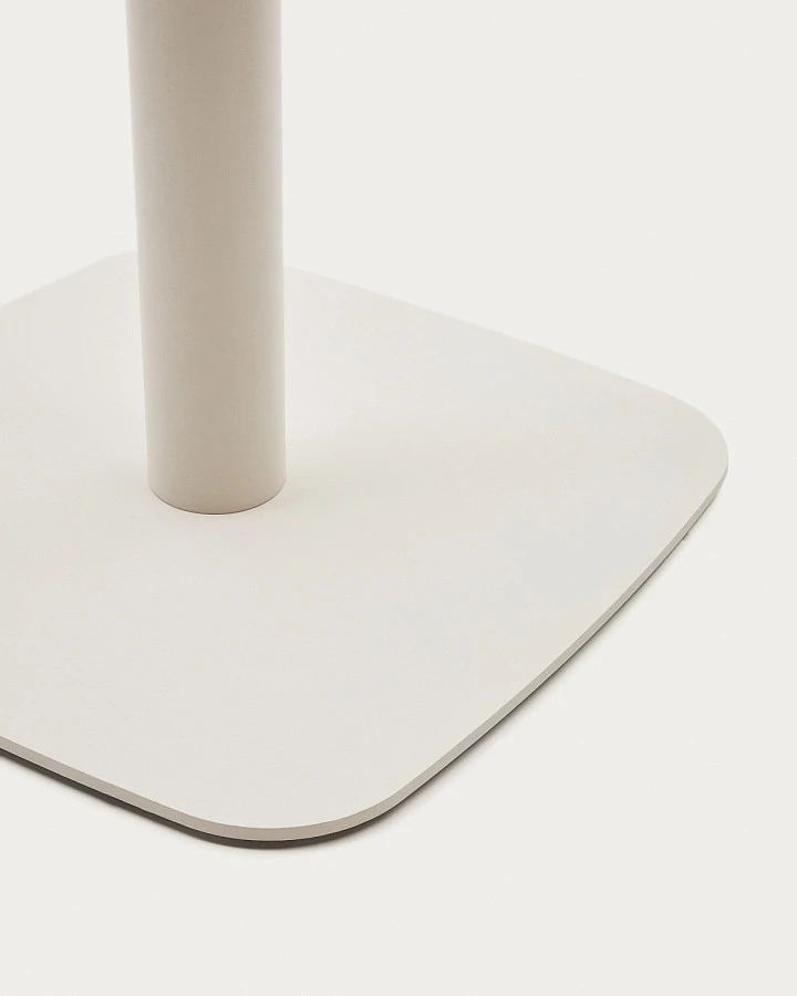 Dina Садовый Стол белый/мет.осн. Ø68x70 - фото 4