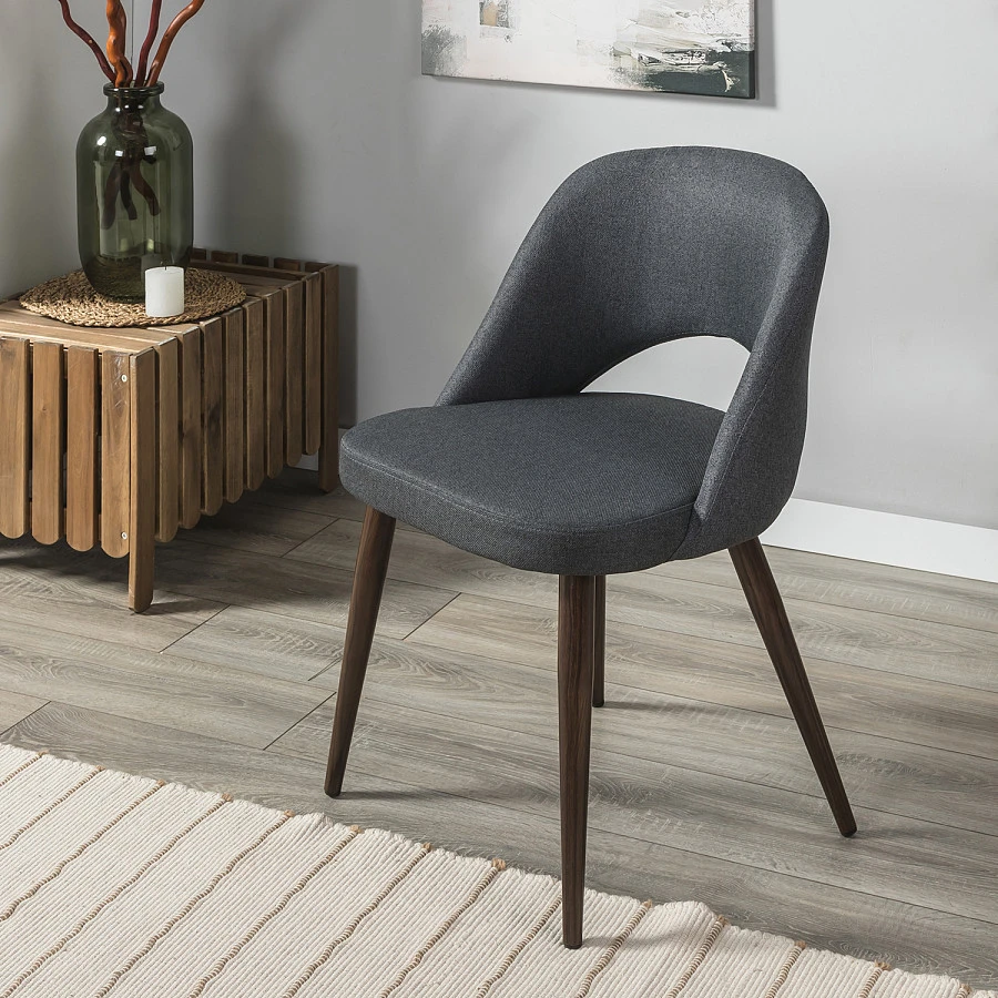 Стул Lars тёмно-серый/т.орех - фото 12