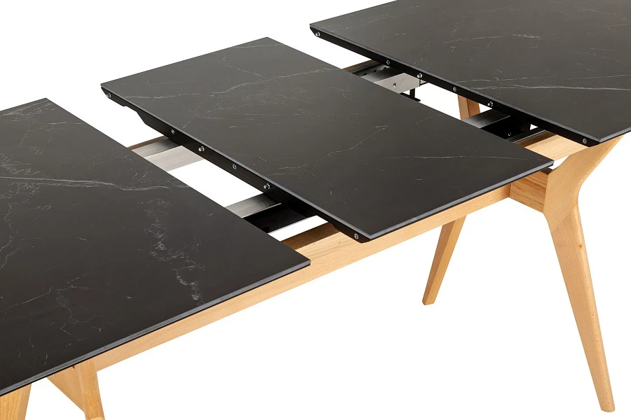 Стол раздвиж. Нарвик Ceramic 140-180 Automatic Natur/Dark marble - фото 4