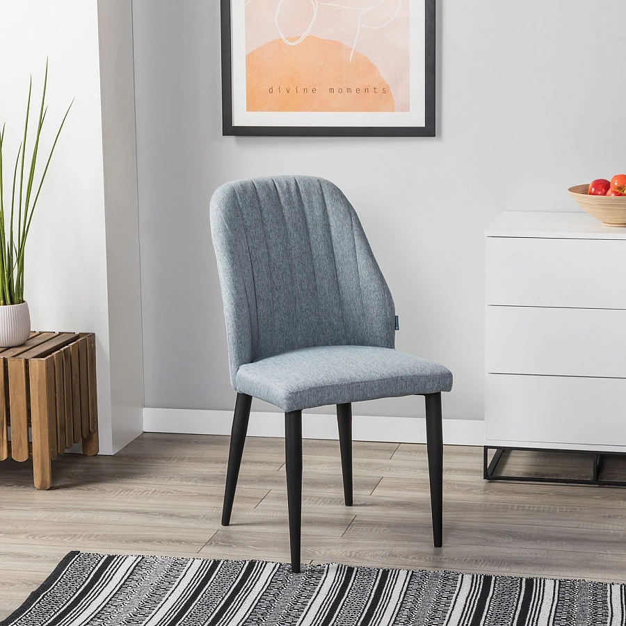 Стул Alen св.серый/черный - фото 8