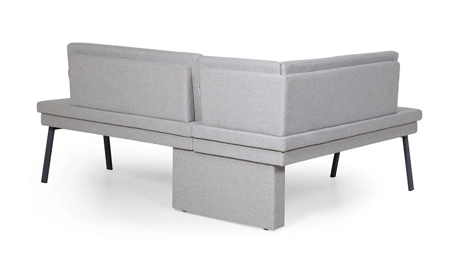 Диван кухонный Brave 140-178 L silver - фото 4