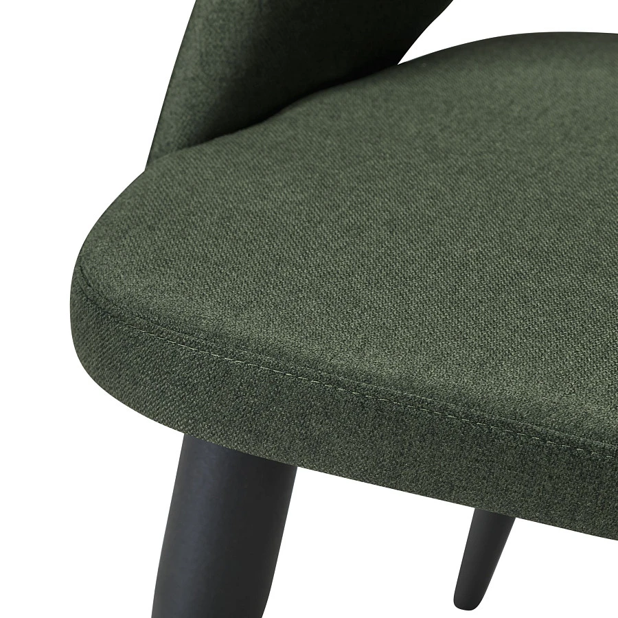 Стул Lars тёмно-зелёный/черный - фото 6