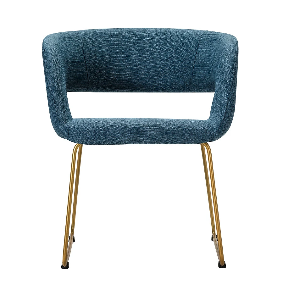 Кресло Hugs синий/Линк золото - фото 2