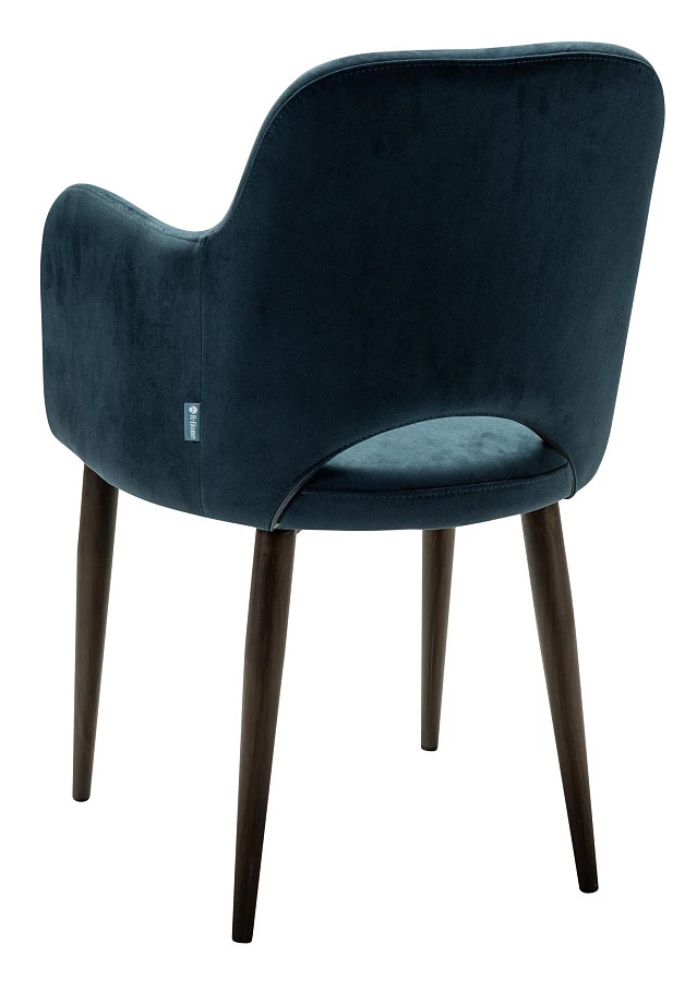 Кресло Ledger Diag blue/т. орех - фото 4