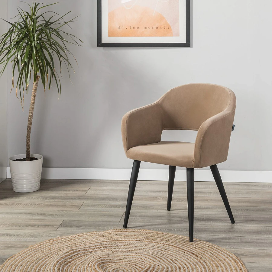 Стул Oscar Diag beige/черный - фото 10