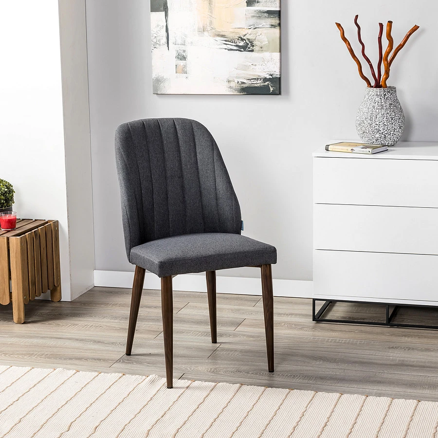 Стул Alen темно-серый/т. орех - фото 8