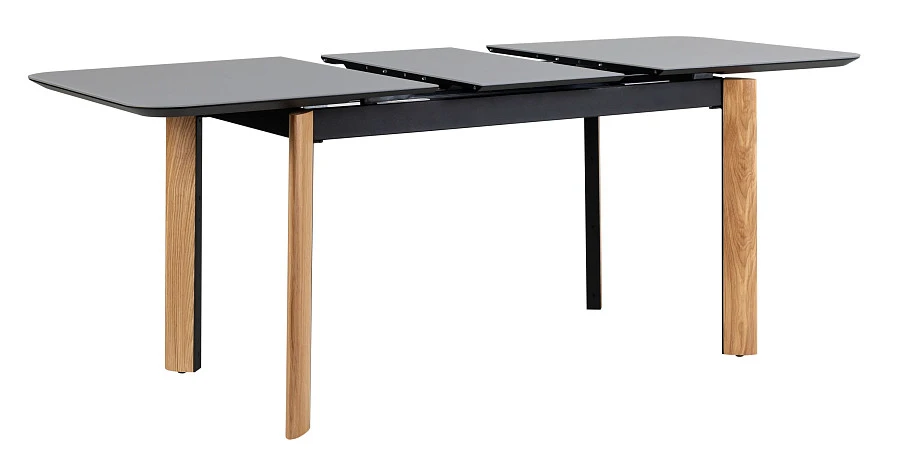 Стол раскл. Combi Glass 140-180 Automatic Natur/Dark matte glass - фото 5