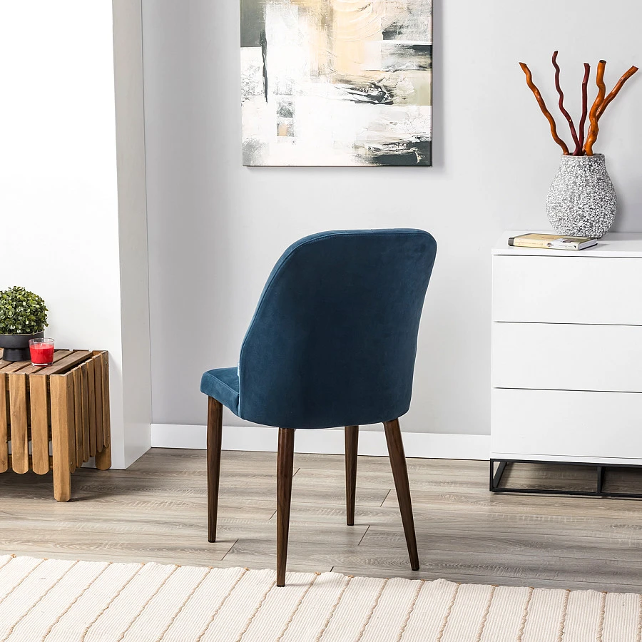 Стул Alen Diag blue/т. орех - фото 12