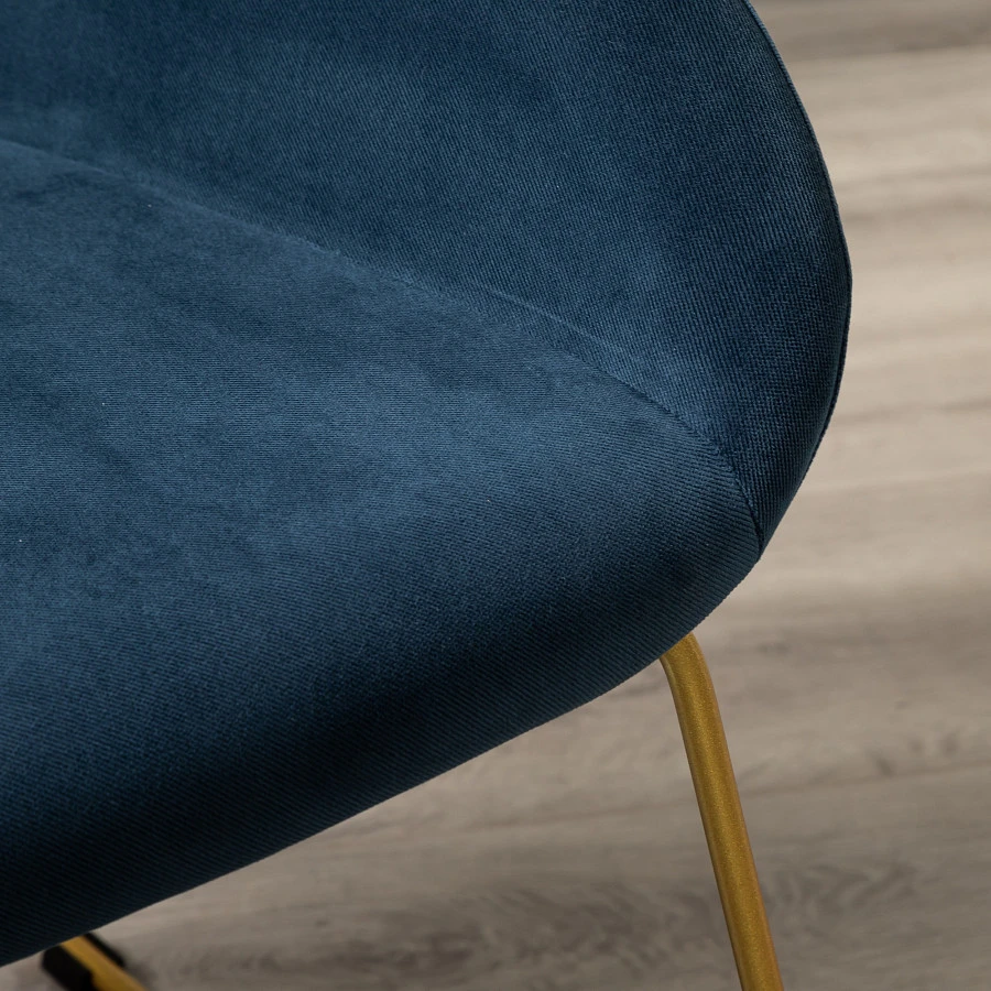 Кресло Kent Diag blue/Линк золото - фото 13