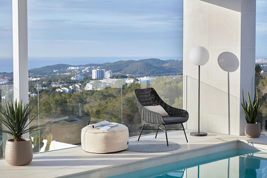 Веревочное кресло Abeli черного цвета - фото 8