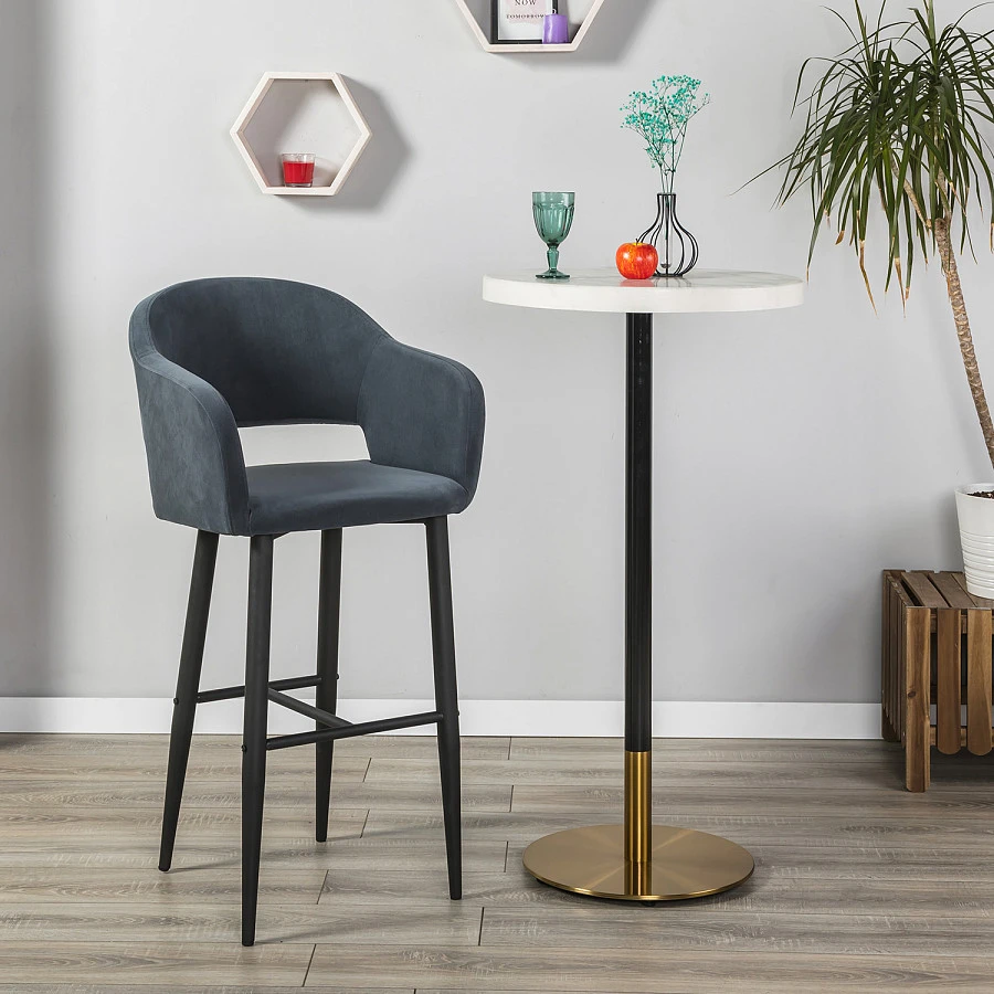 Кресло Бар.Oscar Diag grey/черный - фото 7