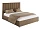 Кровать Параллель  140х200 коричневого цвета