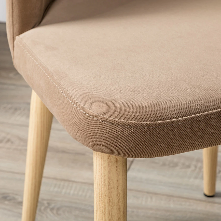 Стул Ledger Diag beige/нат.дуб - фото 9