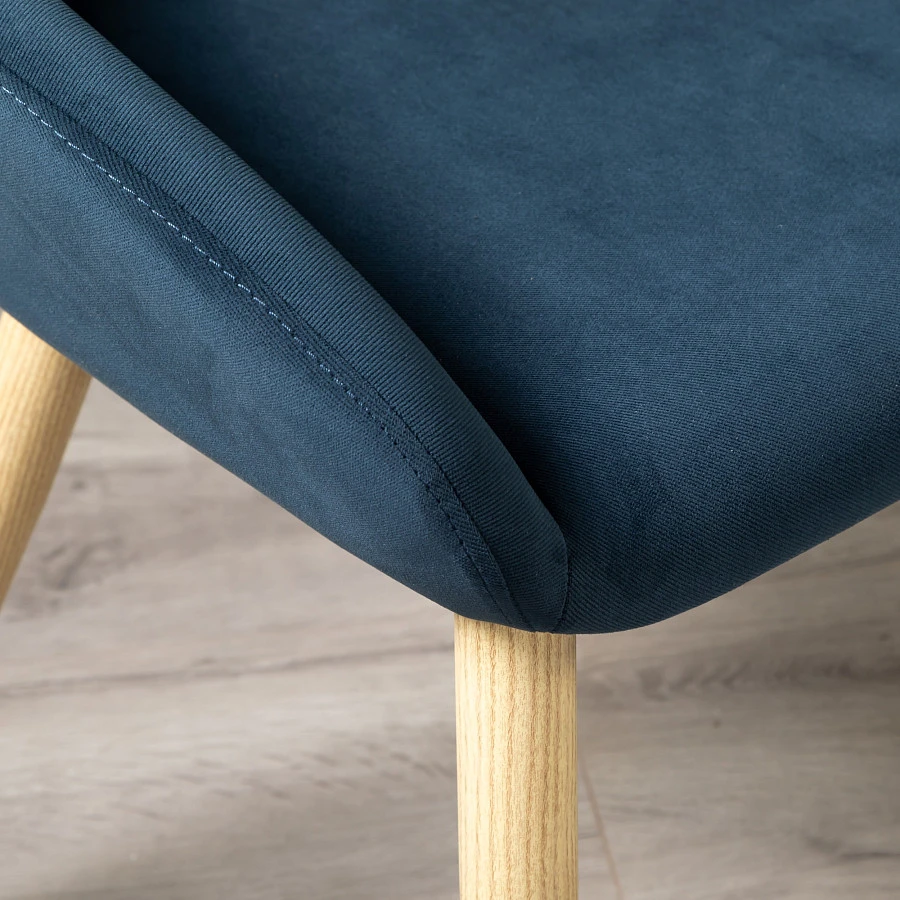 Кресло Kent Diag blue/нат.дуб - фото 13