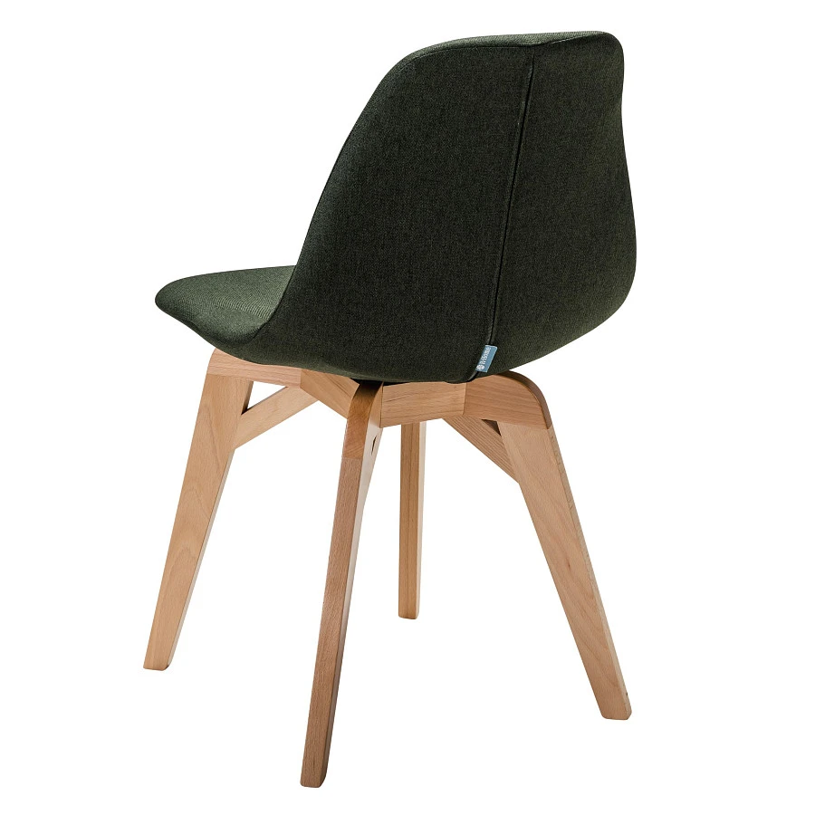 Стул Eames lite тёмно-зеленый/натур. Бук - фото 4