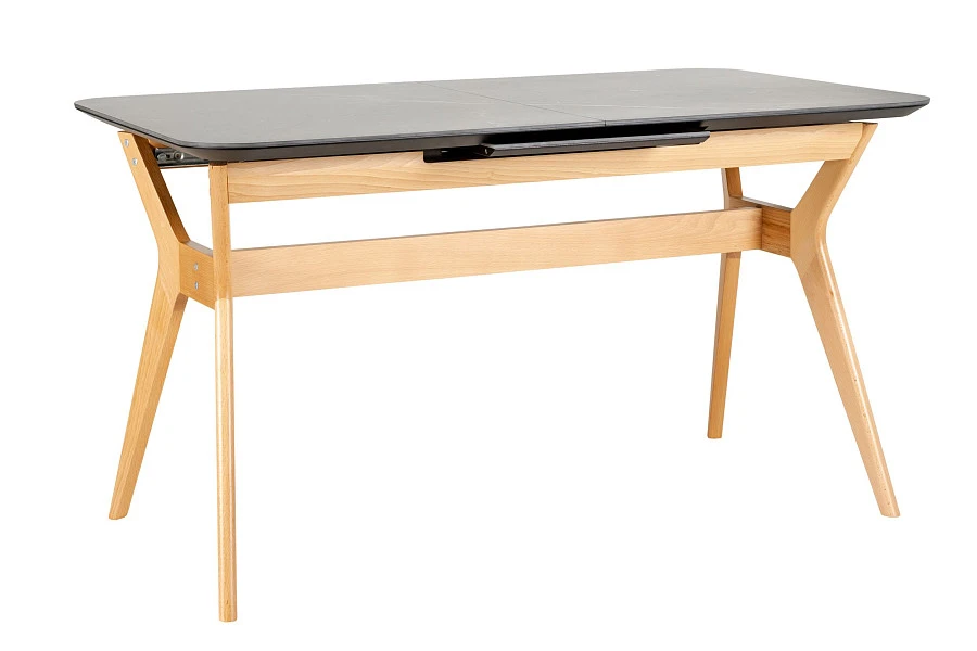 Стол раздвиж. Нарвик Ceramic 120-150 Automatic Natur/Dark marble