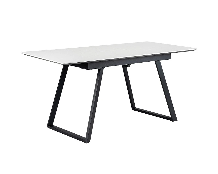 Стол Пеле раздвиж. 120-160 Светлый мрамор/Бабочка - фото 4