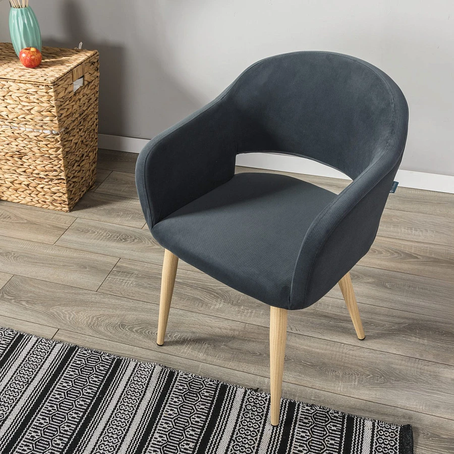 Стул Oscar Diag grey/нат.дуб - фото 13