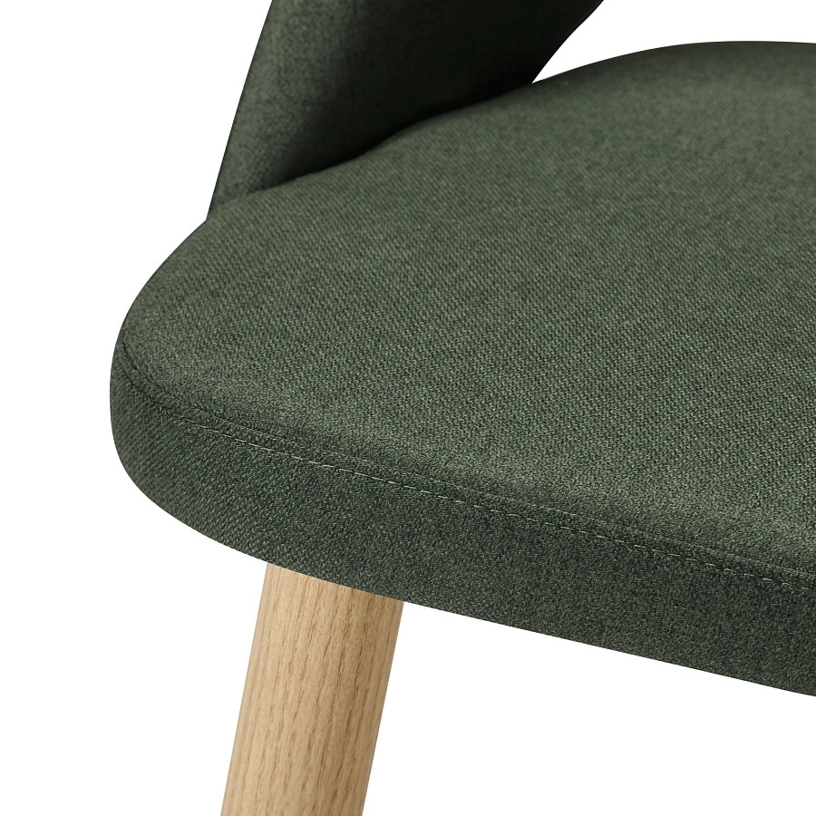 Стул Lars тёмно-зеленый/нат.дуб - фото 5