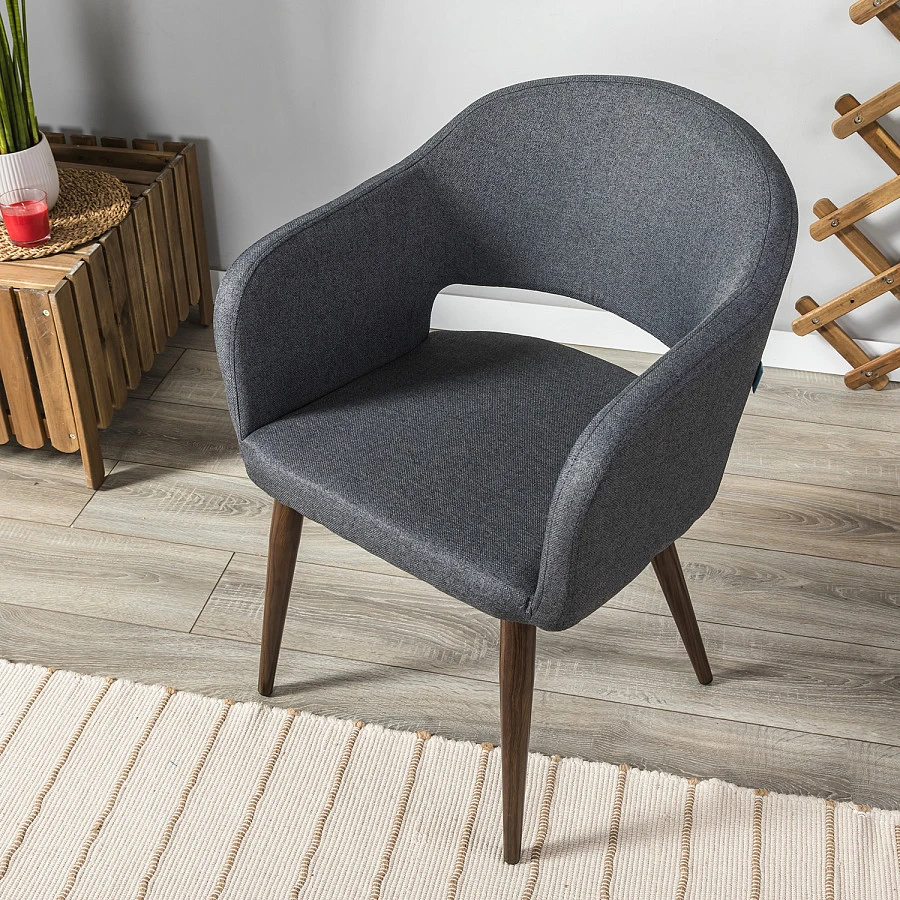 Стул Oscar Diag grey/т.орех - фото 13