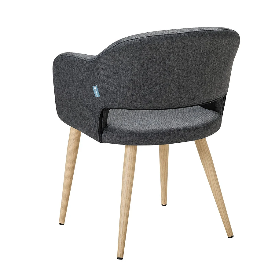 Стул Oscar тёмно-серый/нат.дуб - фото 4