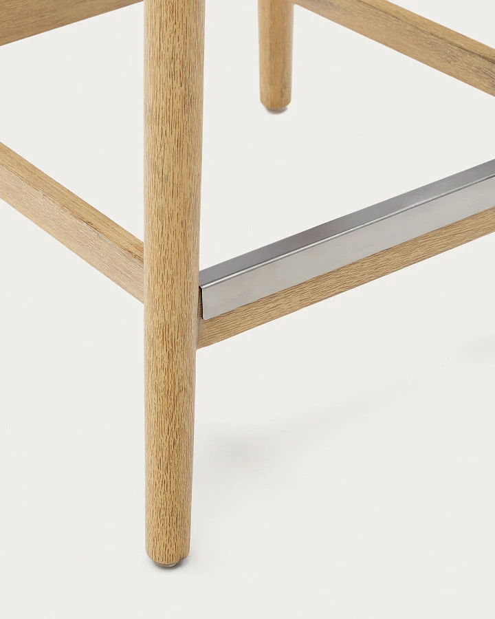 Nina Стул ПБ массив акации нат/чер. веревкой - фото 10