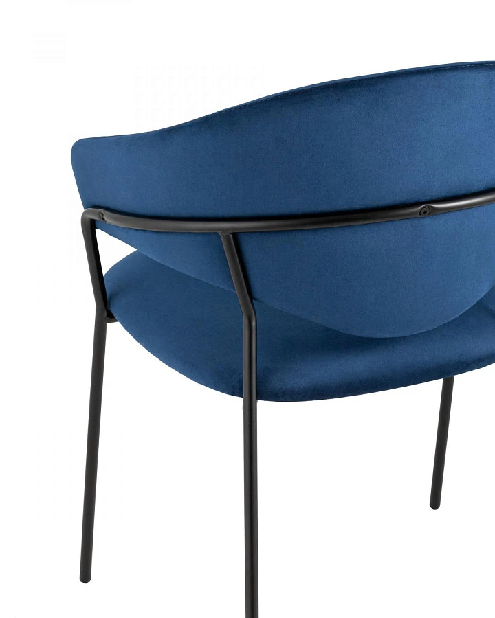 Стул Алексис велюр синий - фото 7