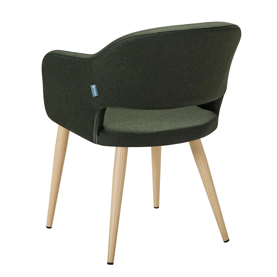 Стул Oscar тёмно-зеленый/нат.дуб - фото 4