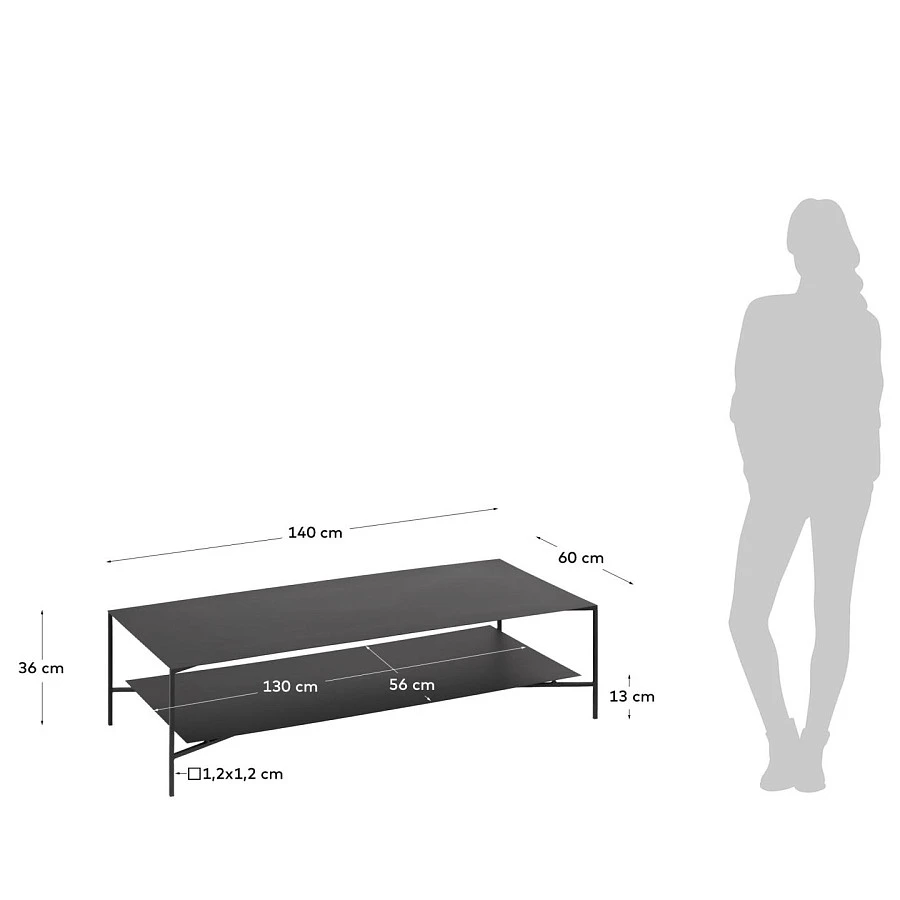 Кофейный столик Azisi 140 x 60 cm - фото 3