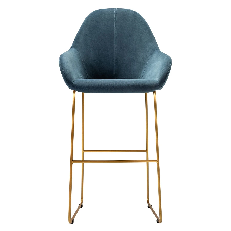 Кресло Бар. Kent Diag blue/Линк золото - фото 3