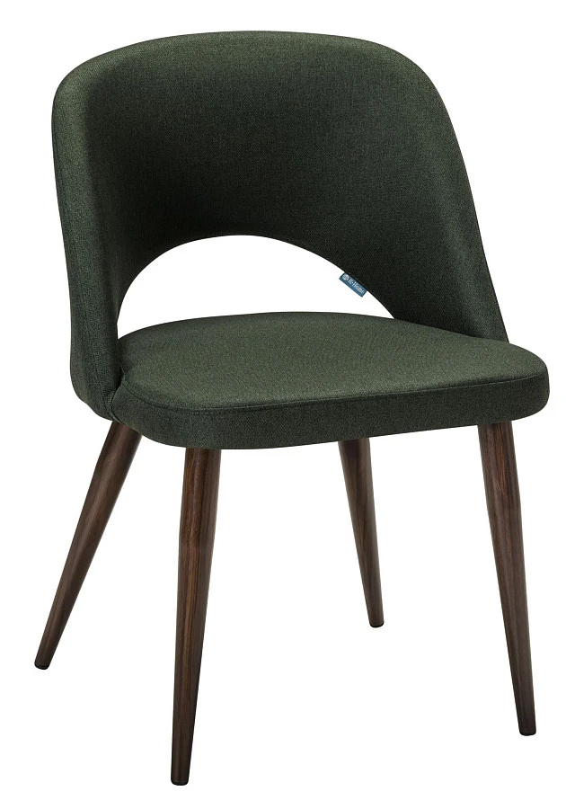 Стул Lars темно-зеленый/т.орех