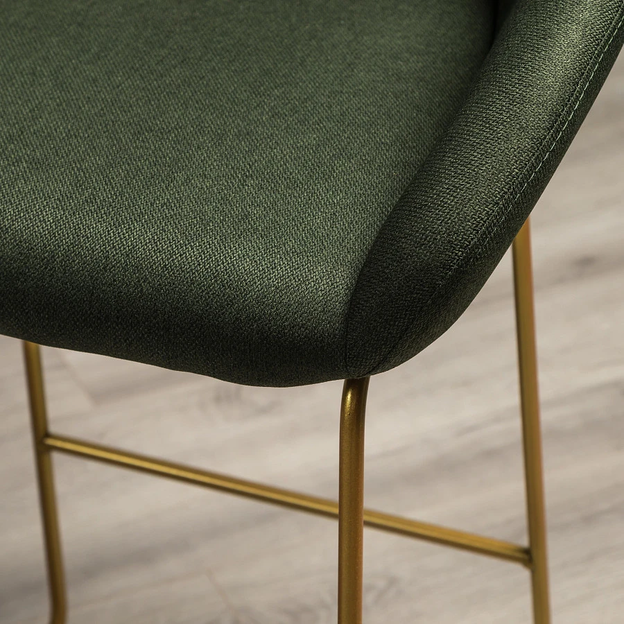 Кресло полубар Kent тёмно-зеленый/Линк золото - фото 12