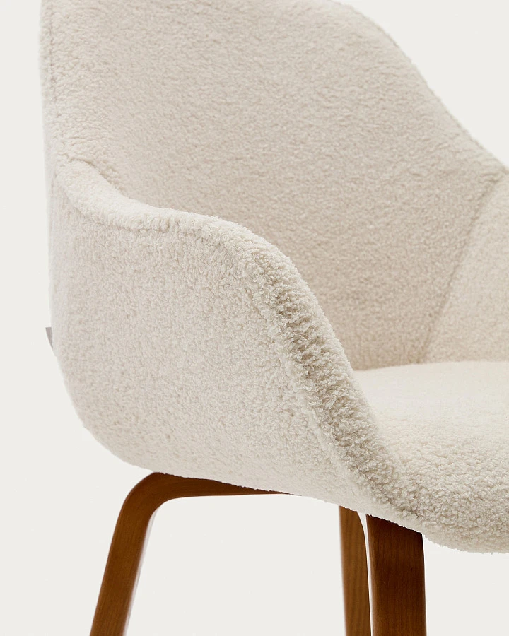 Aleli Стул из бел.синели/ножки орех.ясень - фото 9