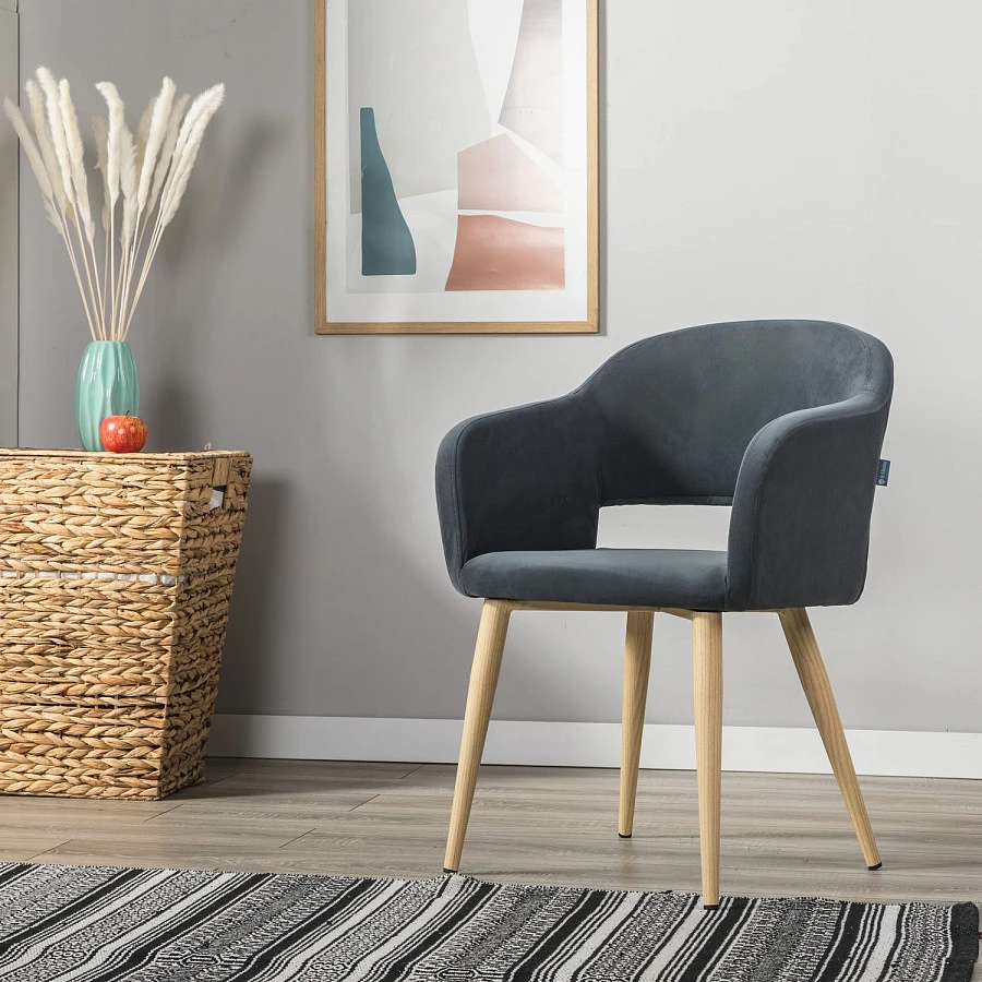 Стул Oscar Diag grey/нат.дуб - фото 11