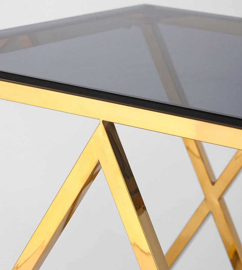 Журнальный стол 55*55 ИНСИГНИЯ золотистый - фото 4