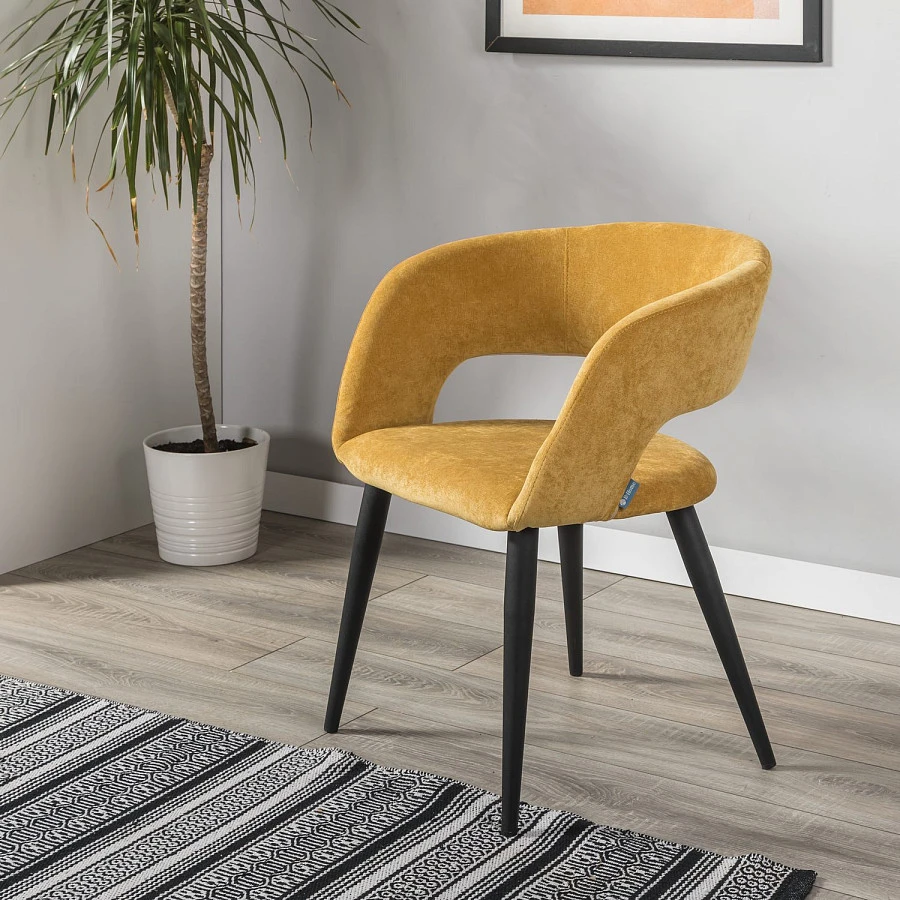 Стул Hugs желтый/черный - фото 12