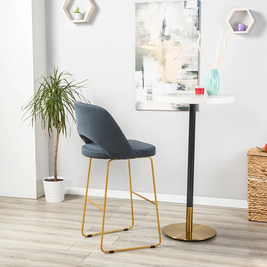 Кресло Бар. Lars Diag grey/Линк золото - фото 12