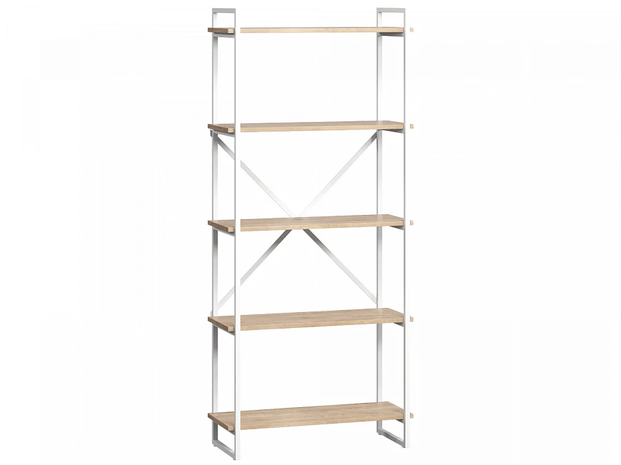Стеллаж Мальборк 80 Дуб Сонома /белый