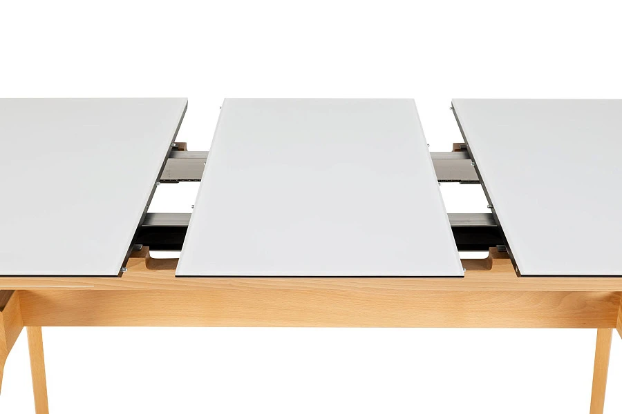 Стол раскл. Нарвик Glass 140-180 Automatic Natur/Light matte glass - фото 3