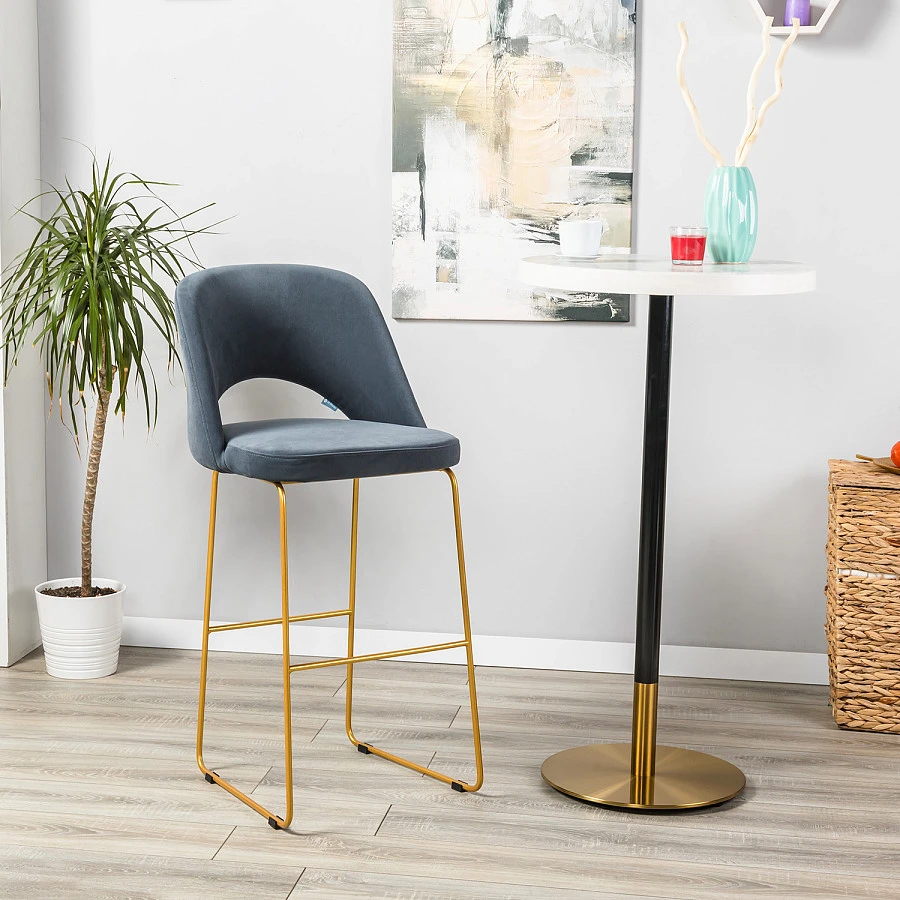 Кресло Бар. Lars Diag grey/Линк золото - фото 6