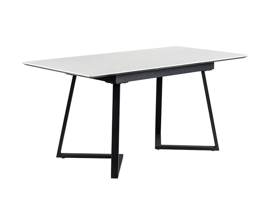 Стол Роналдо раздвиж. 120-160 Светлый мрамор/Бабочка - фото 7