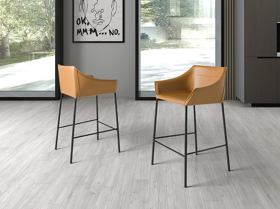 Барный стул 4145/CS931A коричневый из экокожи - фото 5